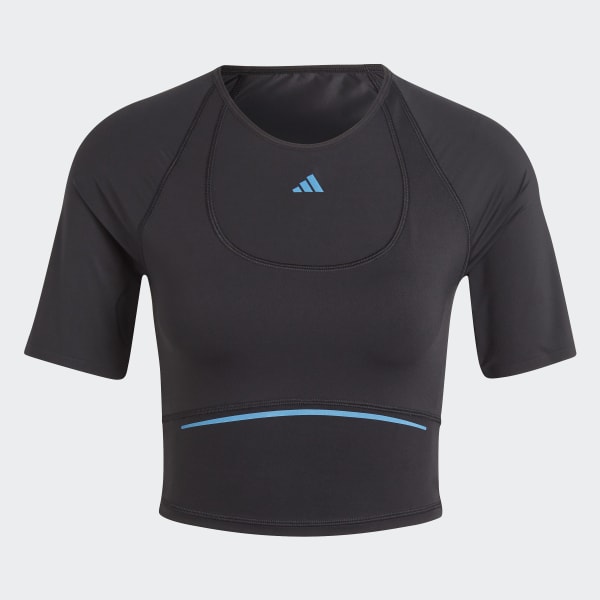 Womens adidas crop t shirt on sale
