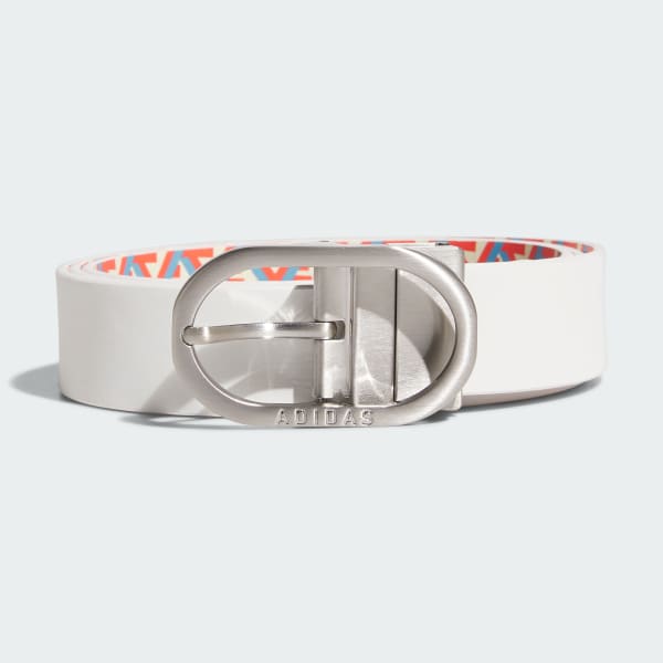 White PU Leather Reversible Belt