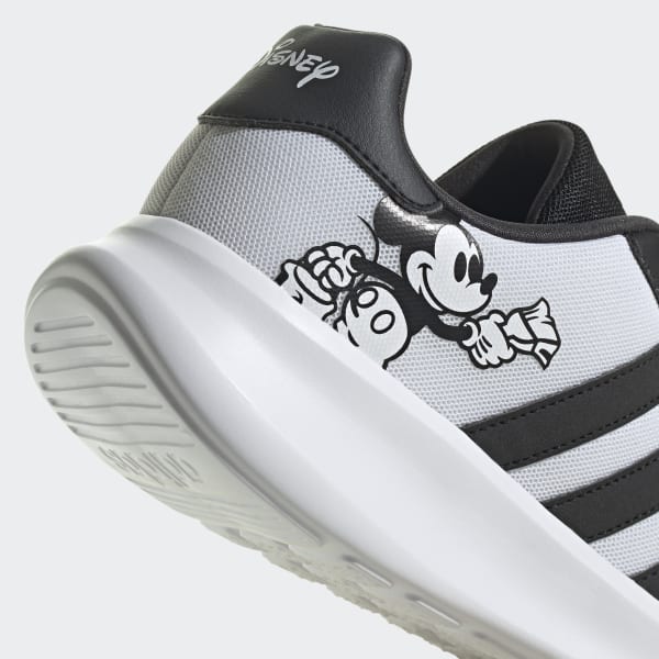 White adidas x Disney Mickey Mouse Lite Racer 3.0 Running Shoes LWO19