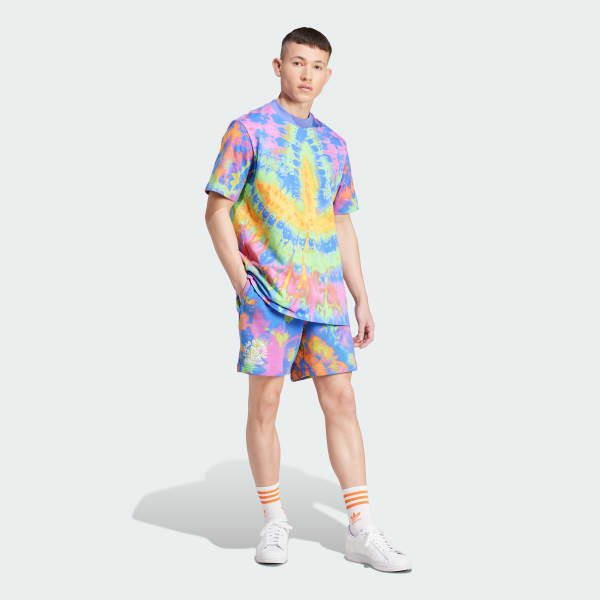 Blue Tie-Dyed Shorts