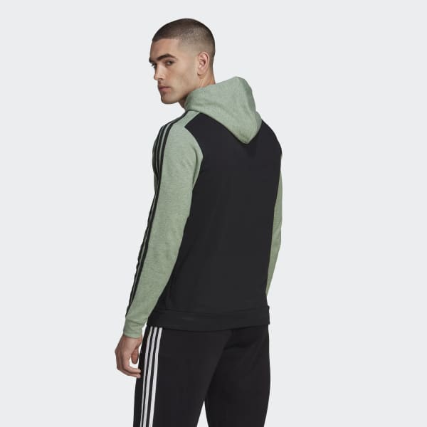 Schwarz Essentials Mélange French Terry Hoodie TU545