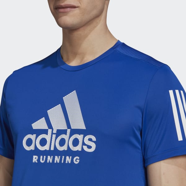 Azul Camiseta Own the Run AEROREADY Graphics In-Line Running VC650