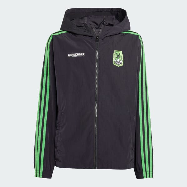 注目!アディダス☆オリジナルジャケット x Minecraft Jacket adidas Originals X Minecraft Windbreaker Kids - Black | Free