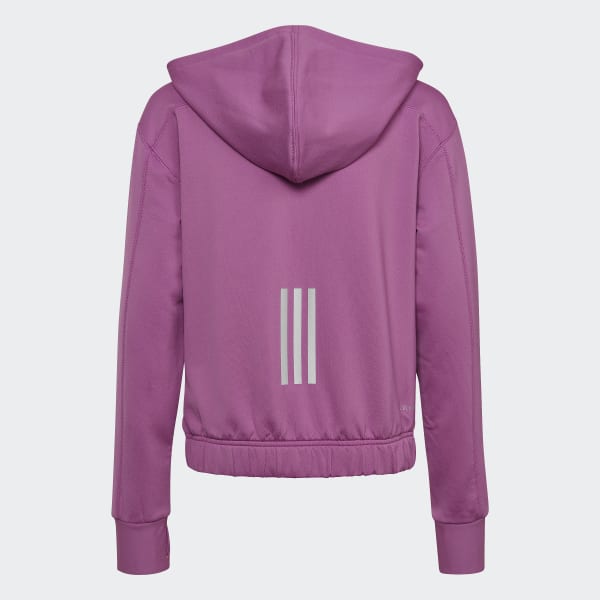 Purple COLD.RDY Sport Icons Training Loose Full-Zip Hoodie