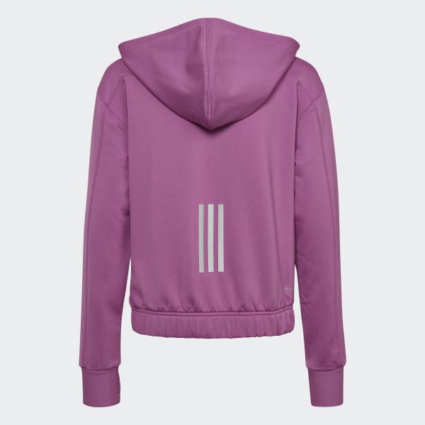 Violeta Chaqueta con capucha COLD.RDY Sport Icons Training Loose