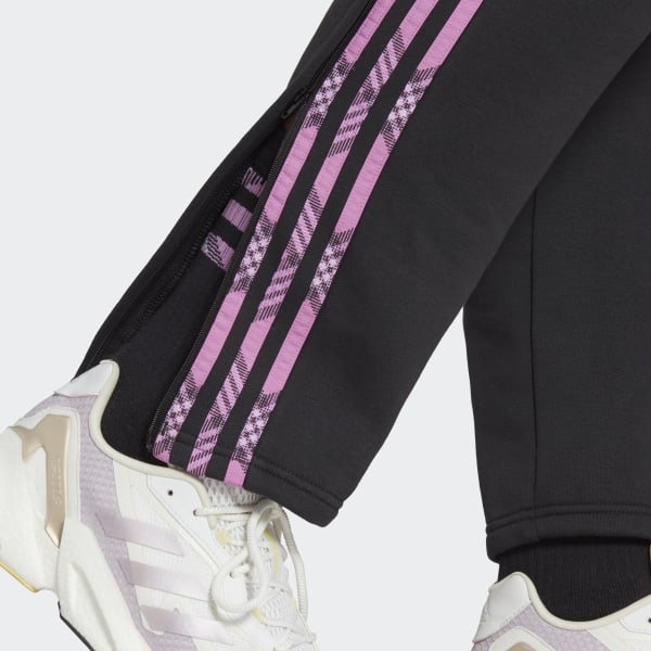 Czerń Tiro Winterized Tracksuit Bottoms (Plus Size) U9951