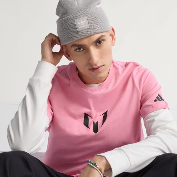 Rosa Messi Graphic T-skjorte