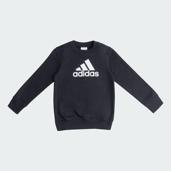 adidas Crewneck Full Sleeve Sweatshirt - Black | adidas India
