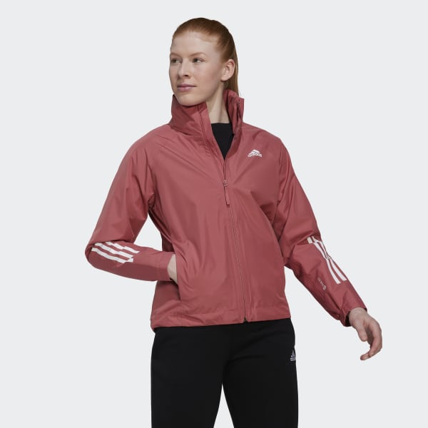 Czerwony BSC 3-Stripes RAIN.RDY Jacket