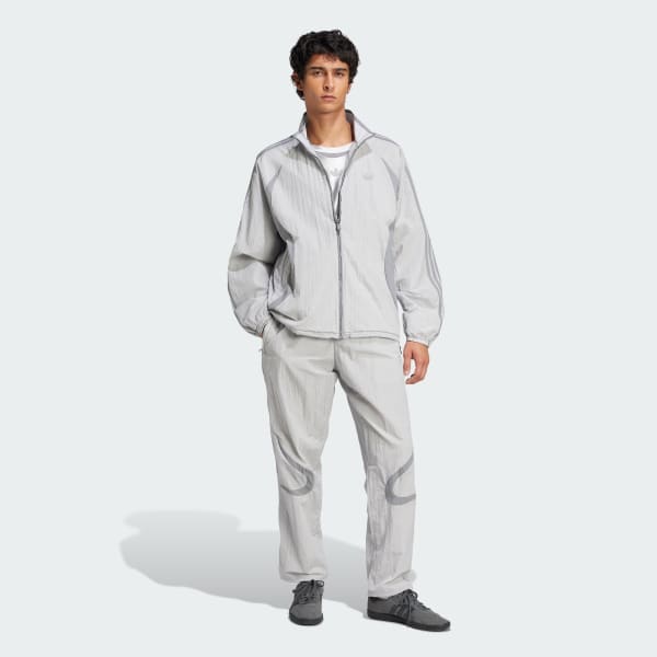 sedá Sportovní kalhoty Adicolor 2000s Woven