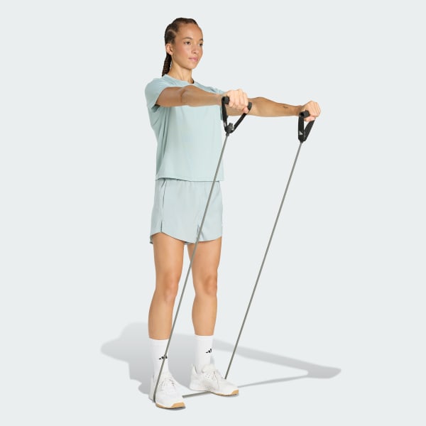 สีเขียว กางเกงขาสั้นทูอินวัน Workout Essentials