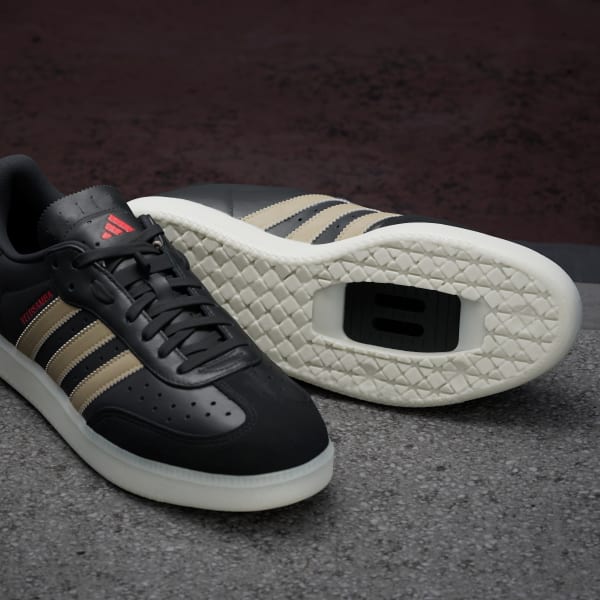adidas Velosamba Leather Shoes - Black | Free Shipping with