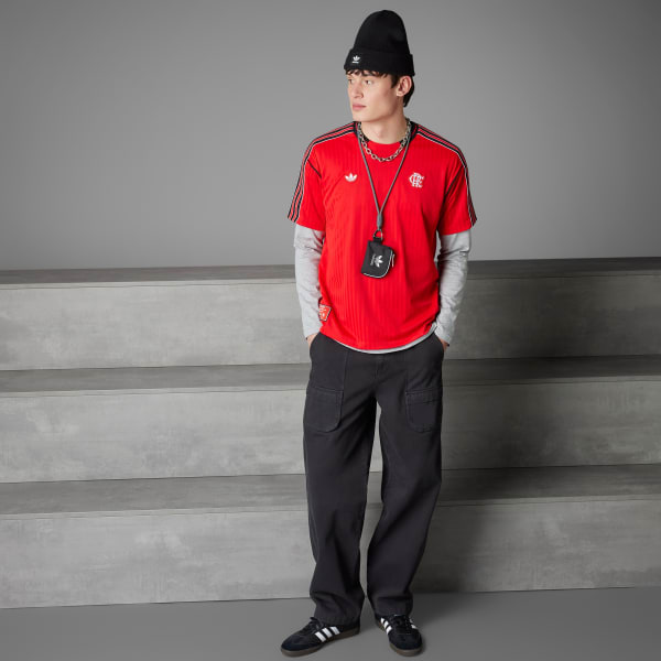 Vermelho Camisa CR Flamengo Icons (Unissex)