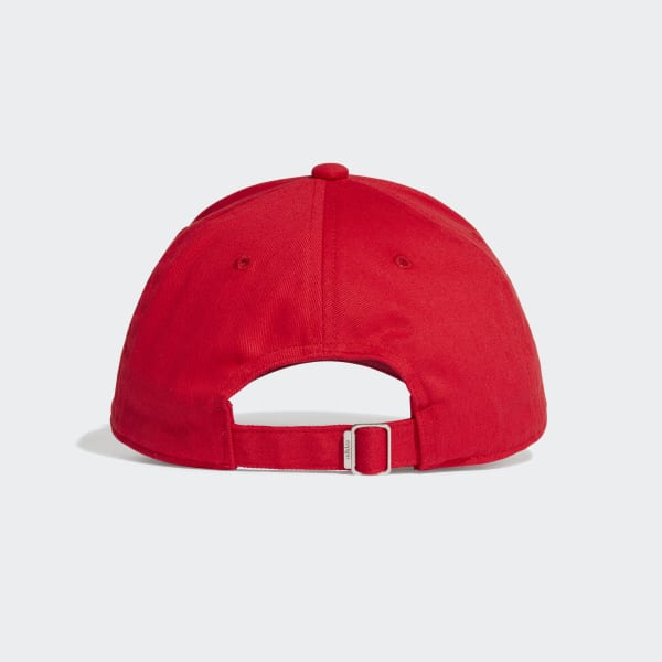 Rojo Gorra Béisbol Bordada (UNISEX)