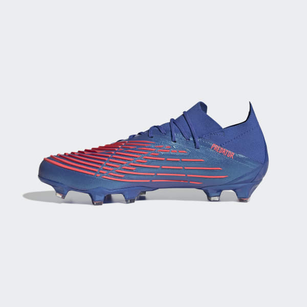 adidas Predator Edge.1 Low Firm Ground Soccer Cleats - Blue adidas Predator Edge.1 Low Firm Ground Soccer Cleats - Blue