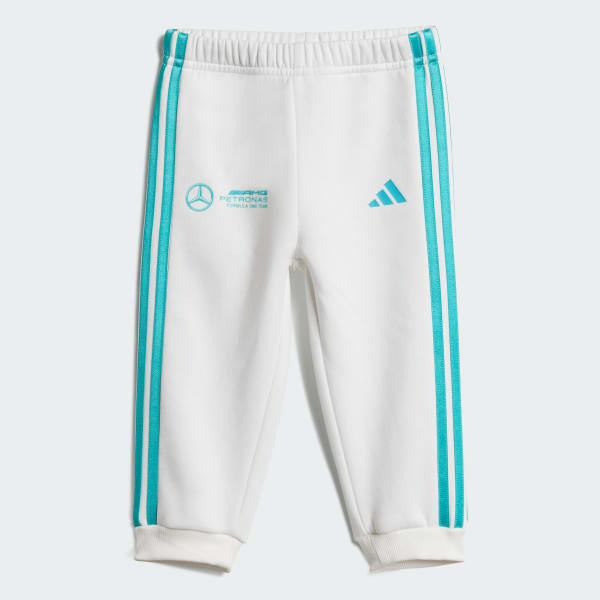 Hvid MERCEDES - AMG PETRONAS FORMULA ONE TEAM DNA LONG SLEEVE BABY JOGGINGDRAGT