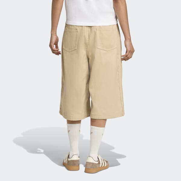 adidas Firebird Utility Jorts - Beige | Free Shipping with
