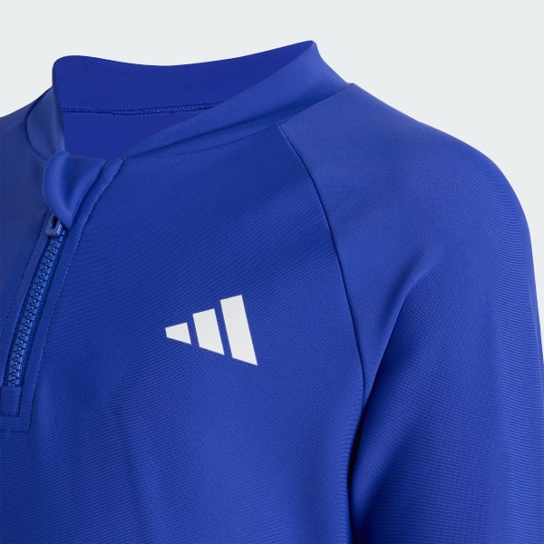 Bleu LONG SLEEVES ZIP RASHGUARD KIDS