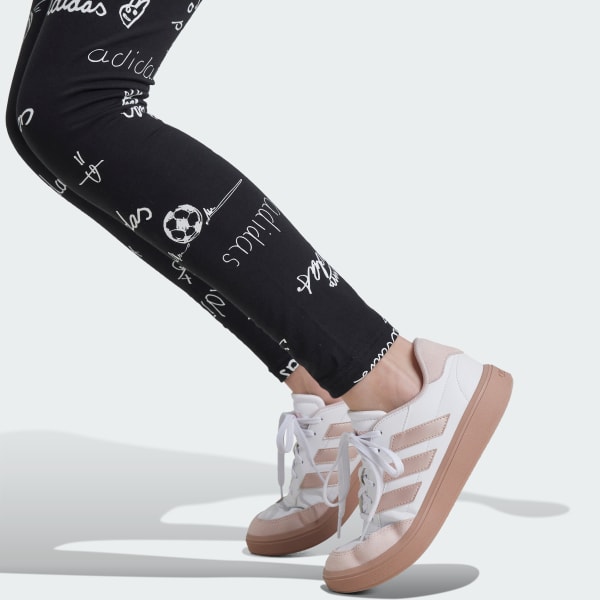 adidas Brand Love Leggings Kids Black adidas UK