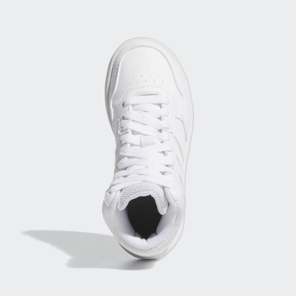White Hoops Mid Shoes LWO39