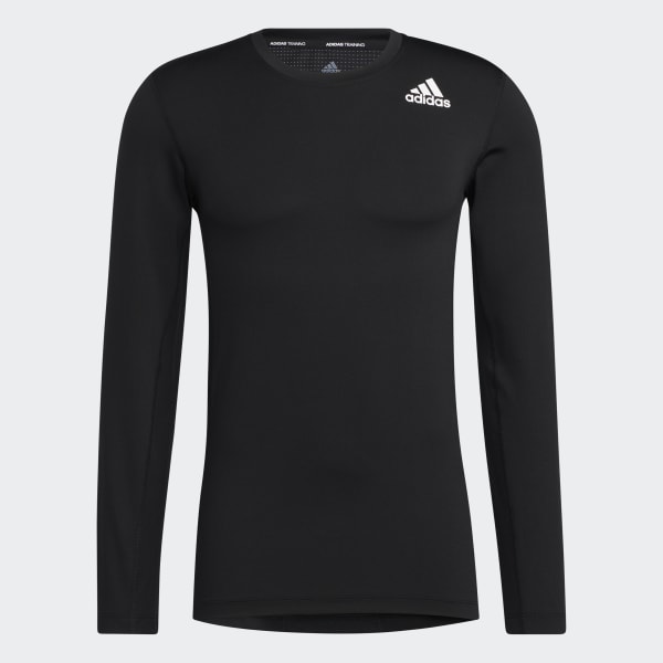 Black Techfit Fitted Long Sleeve Tee 47890