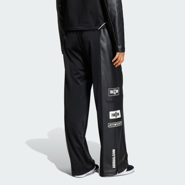 TEAMGEIST FAUX LEATHER TRACK PANTS