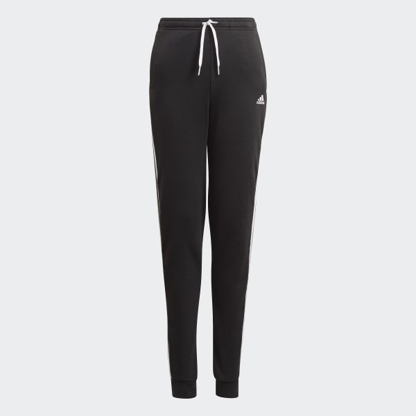 Black adidas Essentials 3-Stripes French Terry Pants 29362
