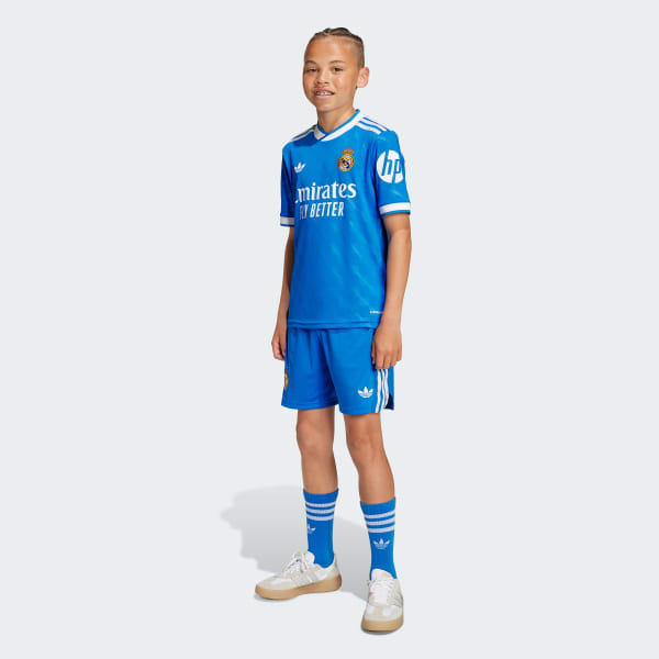 Blau Real Madrid 25/26 Junior-Ausweichausrüstung Kinder