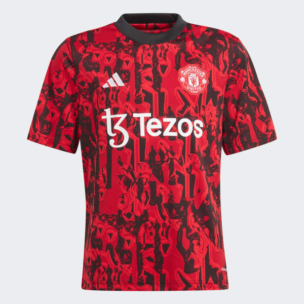 Czerwony Koszulka Manchester United Pre-Match Kids