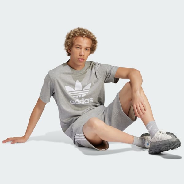 Grey Adicolor Trefoil Tee