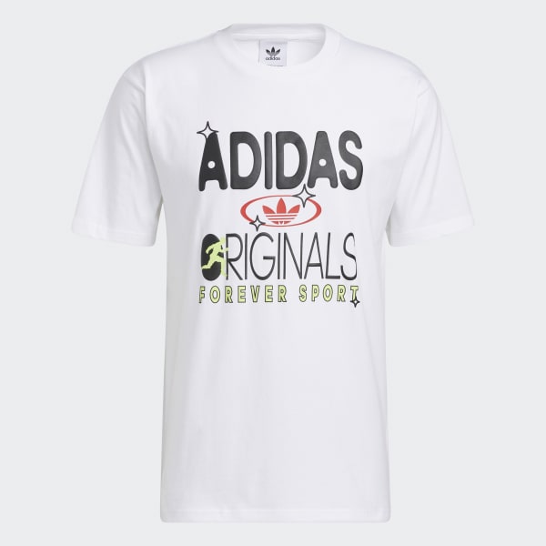 White adidas Originals Forever Sport Short Sleeve T-Shirt WO576