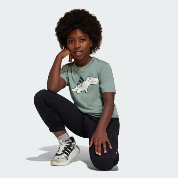 Green Adiraptor Graphic Tee Kids