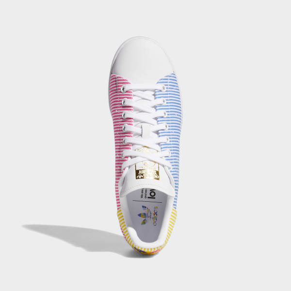 adidas Stan Smith Pride Shoes in White 