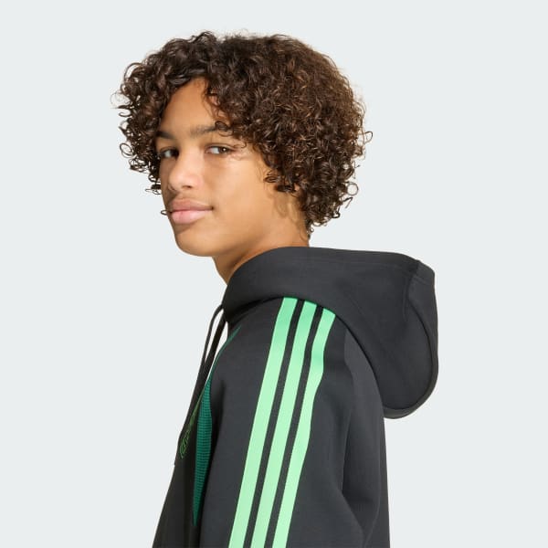 adidas Mexico 26 Tiro Kids Sweat Hoodie - Black | Free Shipping