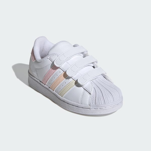 White adidas hot sale sneakers kids