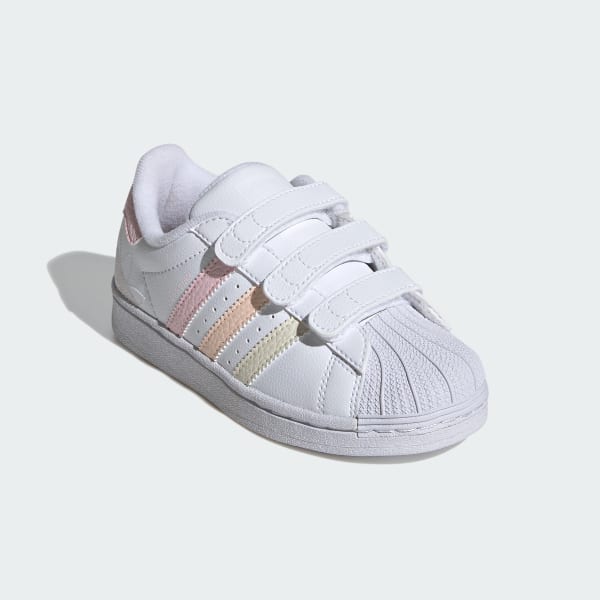 White Superstar Shoes Kids