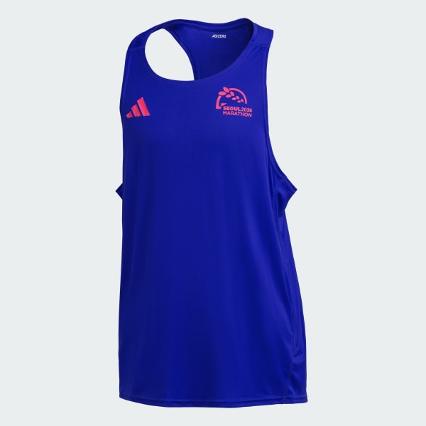 Blue 서울마라톤 러닝 싱글렛 M