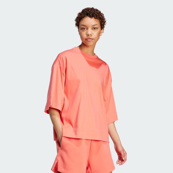 Rosa Soft Lux Loose T-skjorte