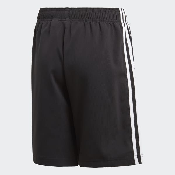 Black Essentials 3-Stripes Woven Shorts FTN10