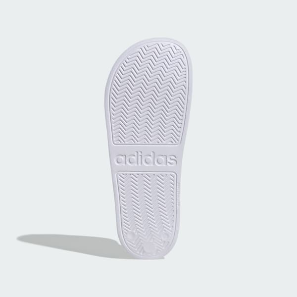 White Adilette Shower Real Madrid Slides