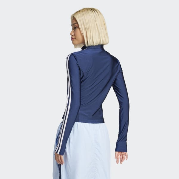 adidas Adicolor 3-Stripes Slim Track Top - Blue | adidas UK
