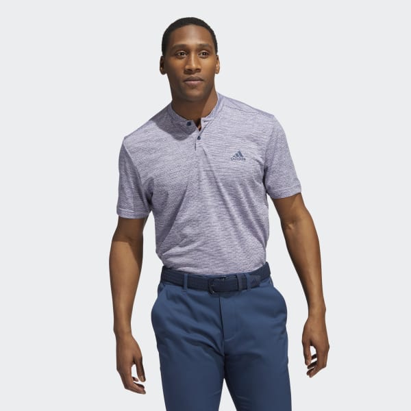 websted Peep pludselig adidas Textured Stripe Golf Polo Shirt - Blue | adidas Australia