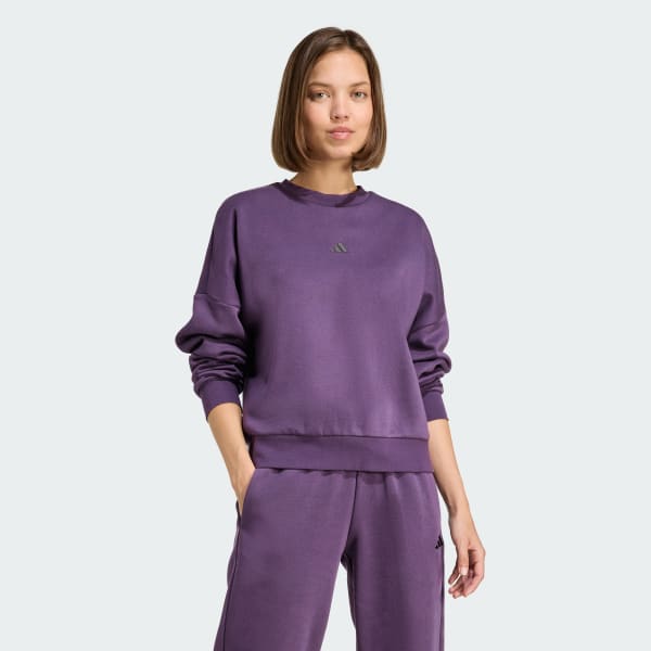 Purple Essentials Small Logo Feelcozy Sweatshirt