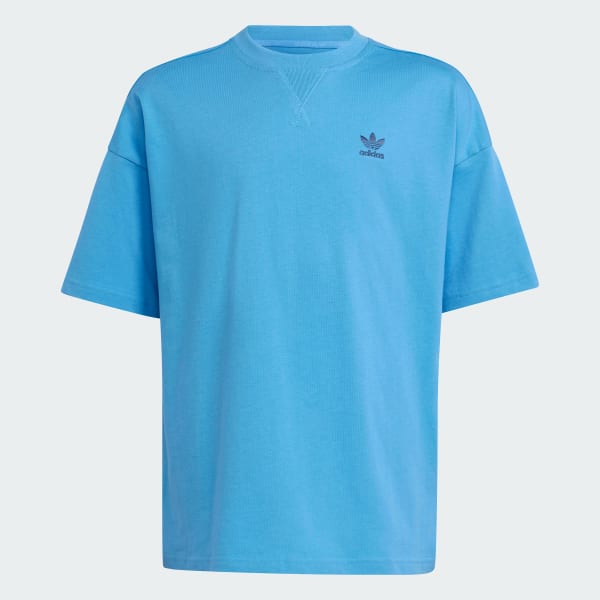 Tシャツ・カットソー adidas oversized tee blue IZ2481 adicolor Oversized T-Shirt, Blue - Performance | adidas UK