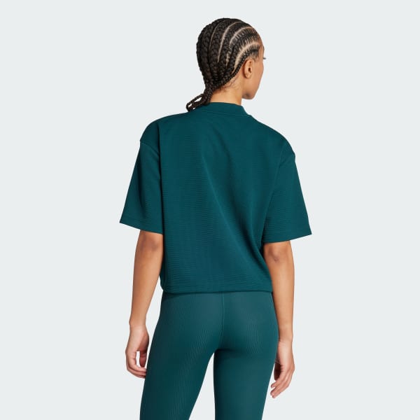 Green Yoga Motion Waffle Tee