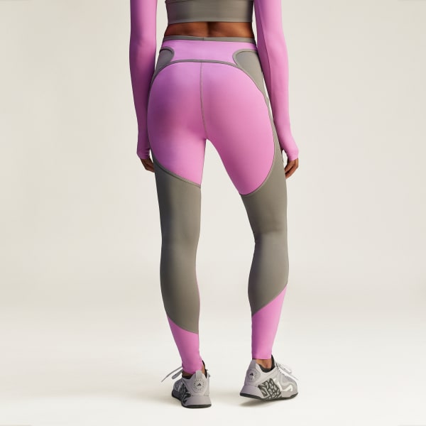 Lila adidas by Stella McCartney Two-tone Tights