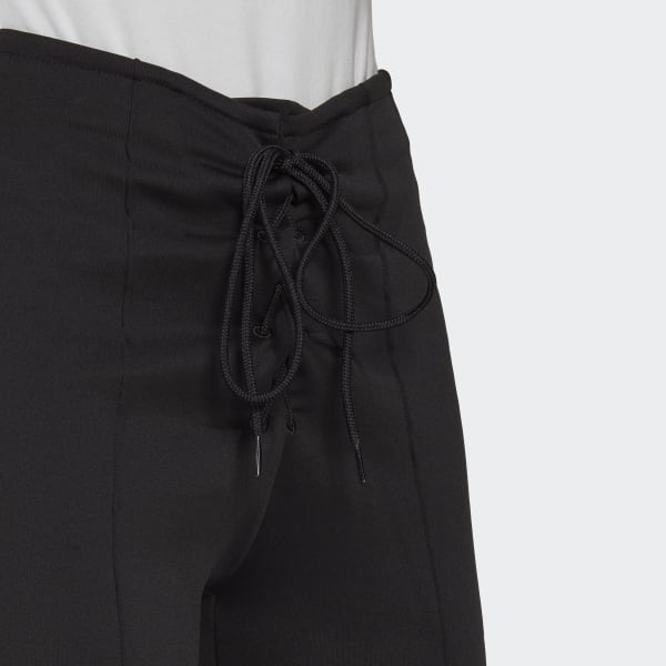 Black Laced High-Waisted Shorts JKY79