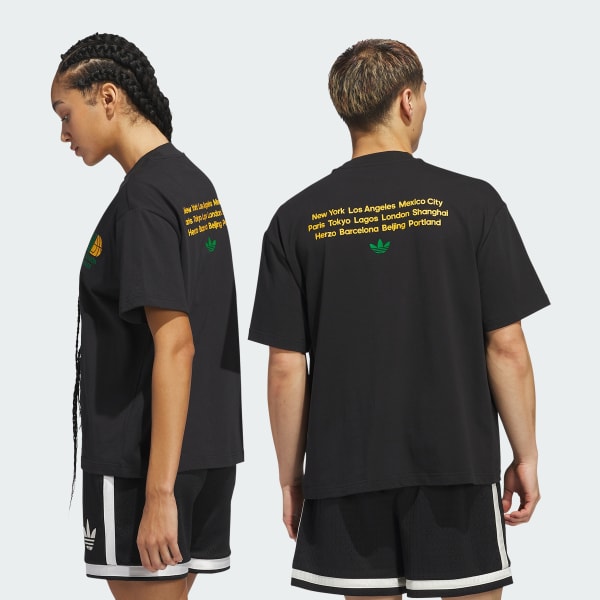 adidas☆Originals ワールドワイド 半袖 Tシャツ アディダス ワールドワイド フープス ファウンデーション半袖T