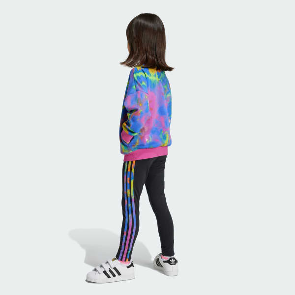 Negro Conjunto Deportivo Tie Dyed Kids