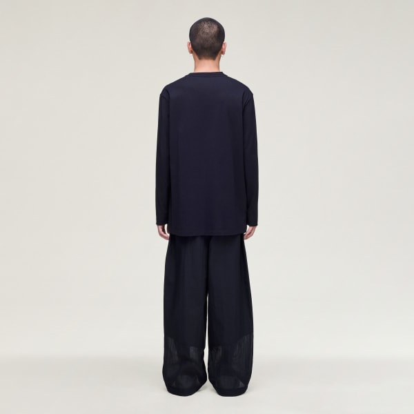 zwart Y-3 LOGO LONGSLEEVE